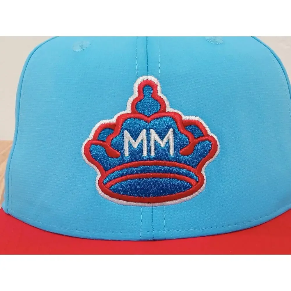 Oc Sports Men’s Hat Cap Miami Marlins MLB Blue Red One Size Ajustable
